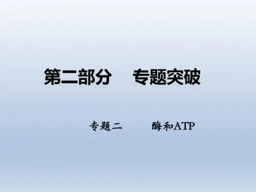 2018年高考生物二轮专题复习课件：专题二   酶和ATP