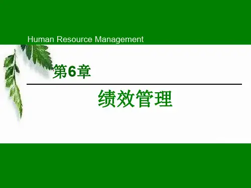第6章绩效管理