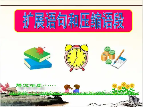《高考语文一轮复习 扩展语句和压缩语段》 课件