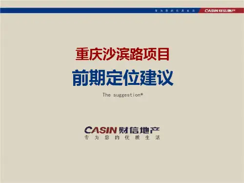 2010年重庆沙滨路项目前期定位建议