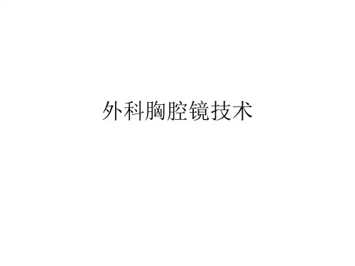 外科胸腔镜技术