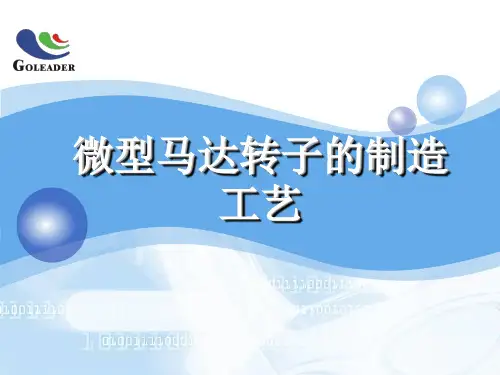 微型马达转子的制造工艺