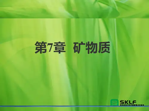 食品化学第7章_矿物质