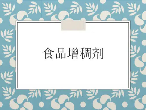 食品增稠剂课件