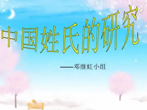 中国姓氏研究