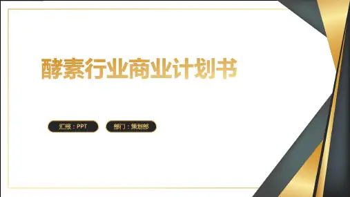 酵素行业商业计划书