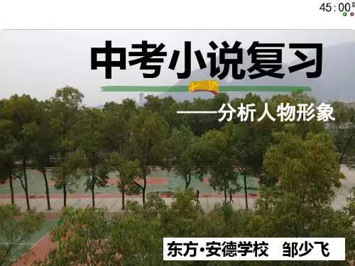 小说复习之人物形象 获奖