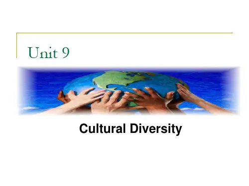 跨文化交际英文版9 Cultural Diversity