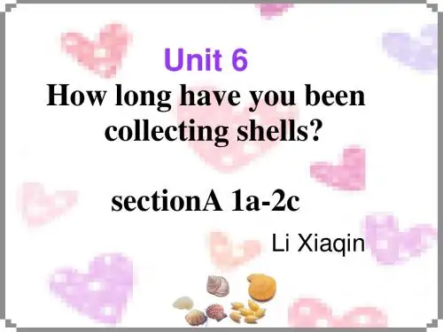 修改 unit6SectinA 1a-2c 语法李侠勤