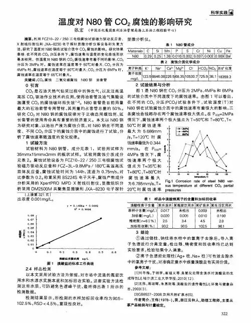 温度对N80管CO2腐蚀的影响研究