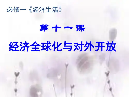 高中政治 第十一课 经济全球化与对外开放课件 新人教版必修1