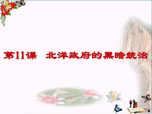 人教部编版八年级历史上册第11课 北洋政府的黑暗统治 (共18张PPT)