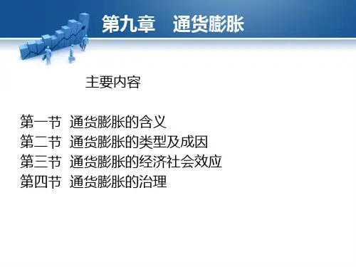 金融学第九章通货膨胀