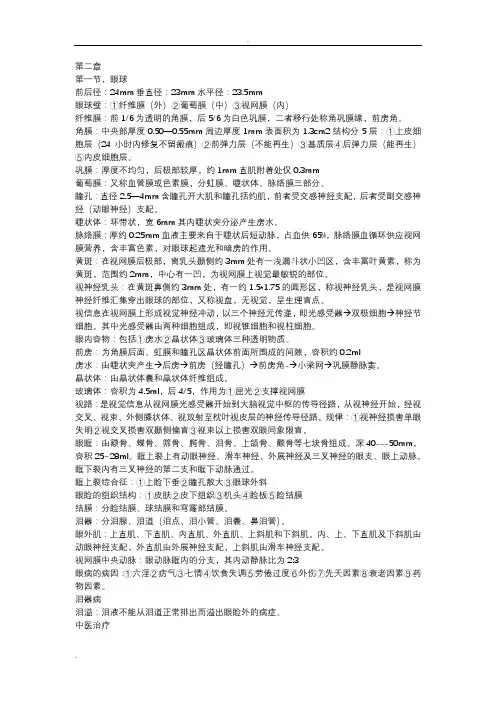 中西医结合眼科学