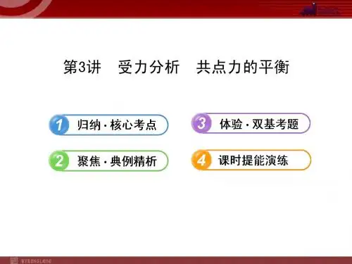 高中物理一轮复习课件：2.3受力分析  共点力的平衡