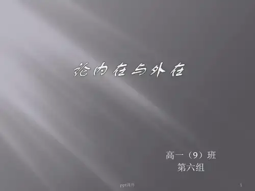 论内在与外在  ppt课件