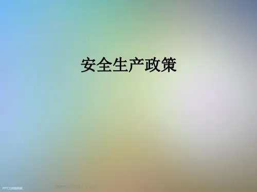 安全生产政策