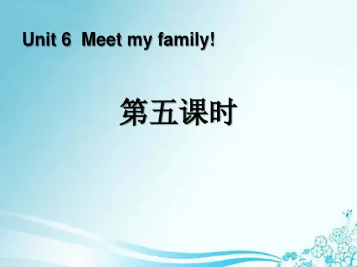 《Meet my family!》第五课时PPT课件