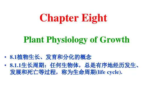 11植物的生长生理和运动精品PPT课件