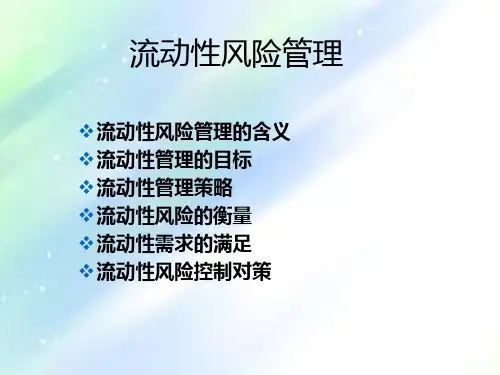 流动性管理ppt