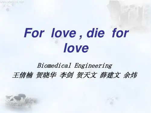 For love