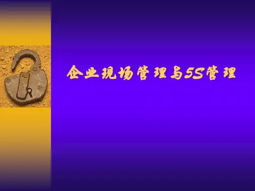 企业现场管理与5S管理教材(PPT 91页)