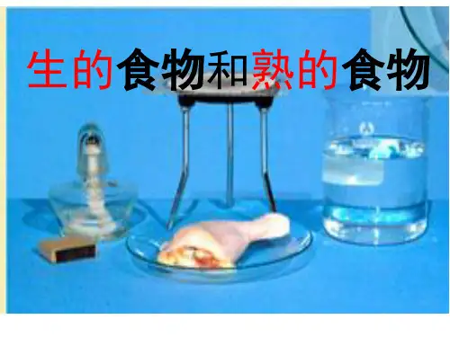 四年级下册科学课件 -3.4 生的食物和熟的食物｜教科版 (共18张PPT)