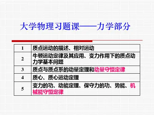 大学物理——力学总结09-12