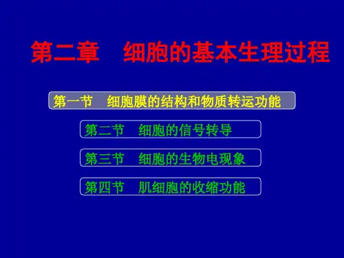 2-1 细胞膜结构和物质转运功能