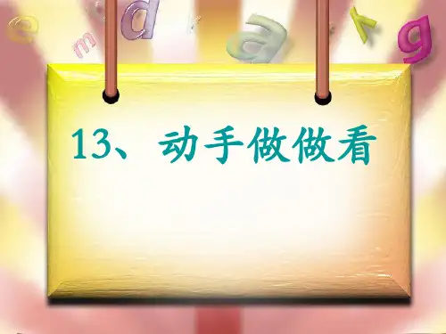 《动手做做看》PPT课件