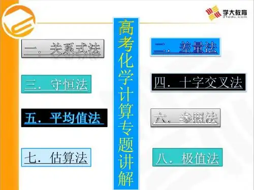 3化学计算解题