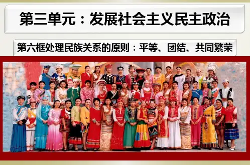 人教版高中政治必修二7.1处理民族关系的原则:平等、团结、共同繁荣(共25张PPT)