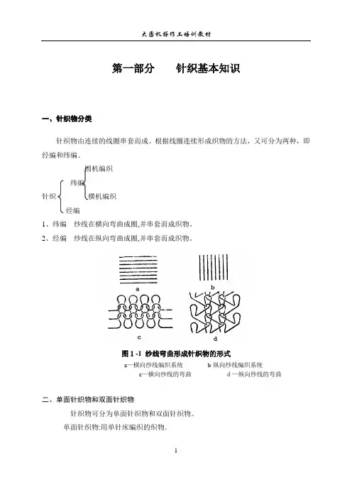 大圆机操作培训教材