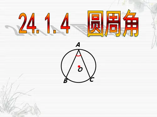 河南省长葛市第一初级中学人教版九年级数学上册课件：2414圆周角(共22张PPT)