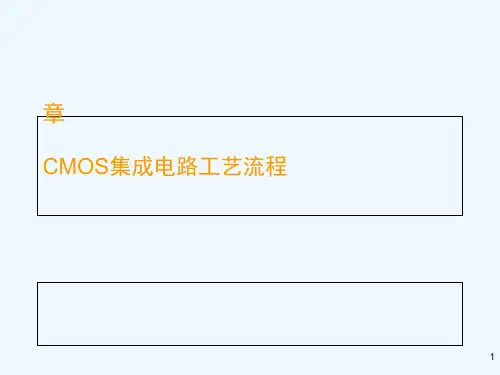 CMOS集成电路工艺流程(PPT 54页)