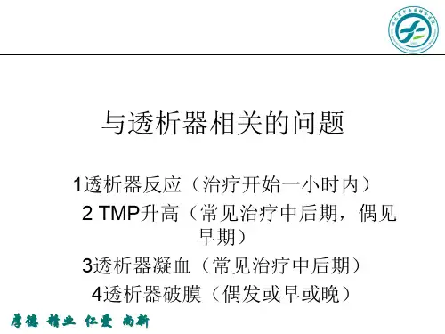 透析器及管道规范预冲ppt课件