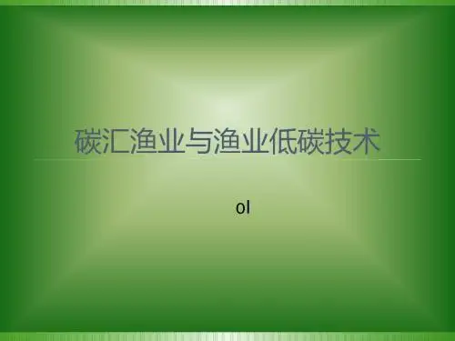 1碳汇渔业与渔业低碳技术