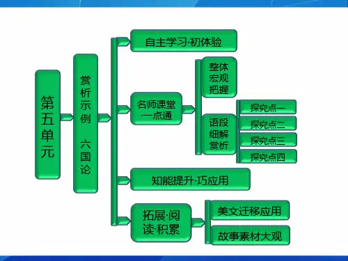高中语文第五单元  赏析示例  六国论