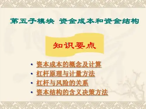资本结构