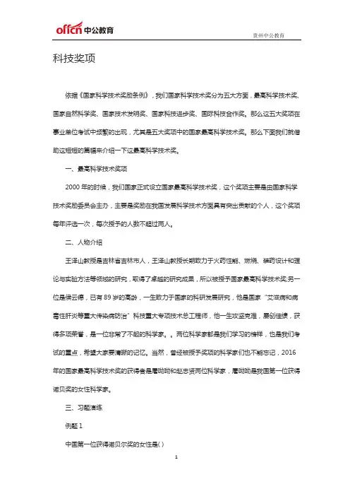 科技奖项