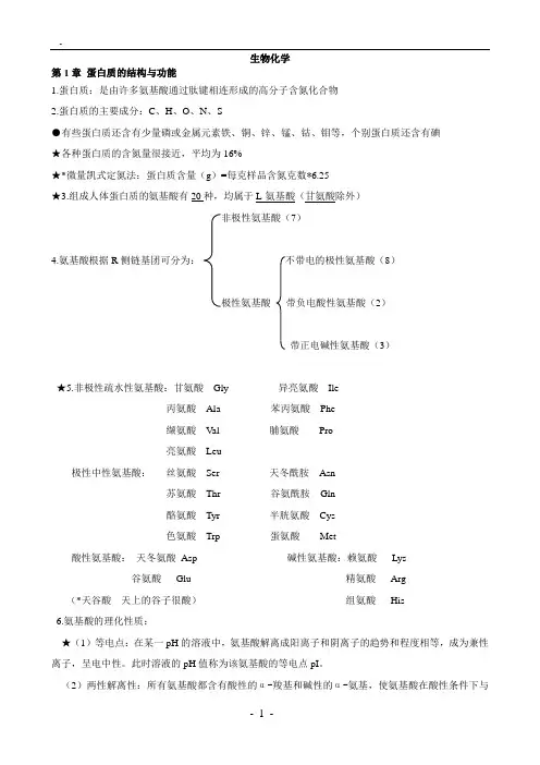 生物化学(1)