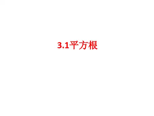 3.1平方根