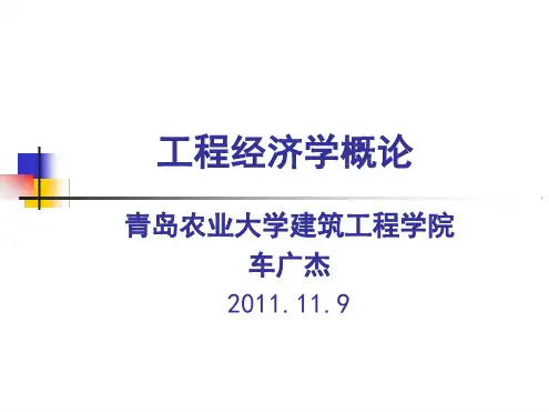 投资方案比较和选择