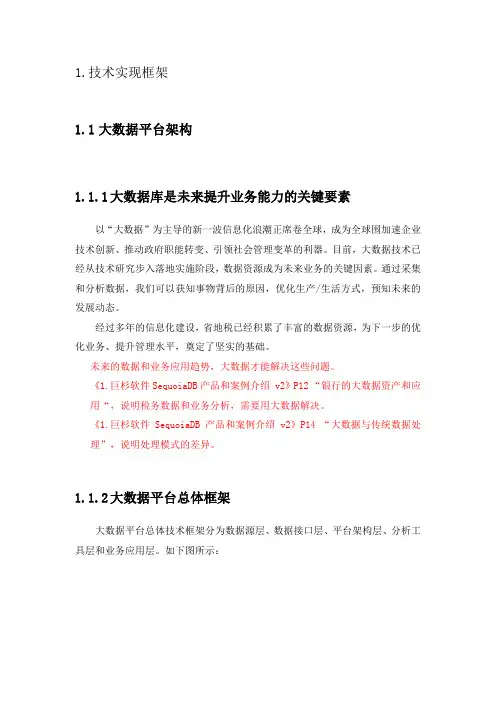 大数据平台架构~巨衫