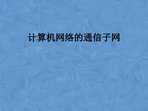 计算机网络的通信子网