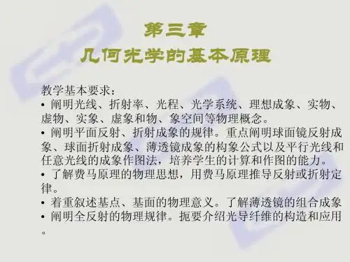 几何光学的基本原理