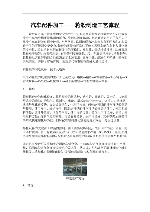轮毂制造工艺流程