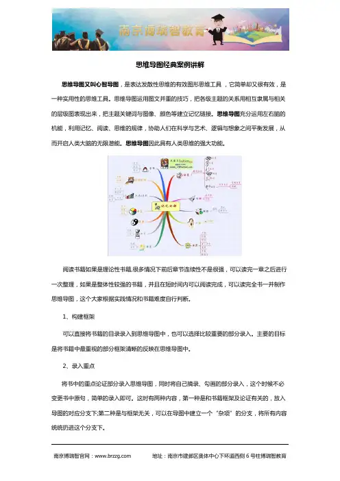思维导图经典案例讲解
