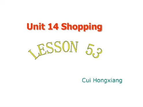 初三英语下学期lesson-53