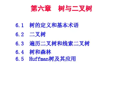 树的定义和基本术语